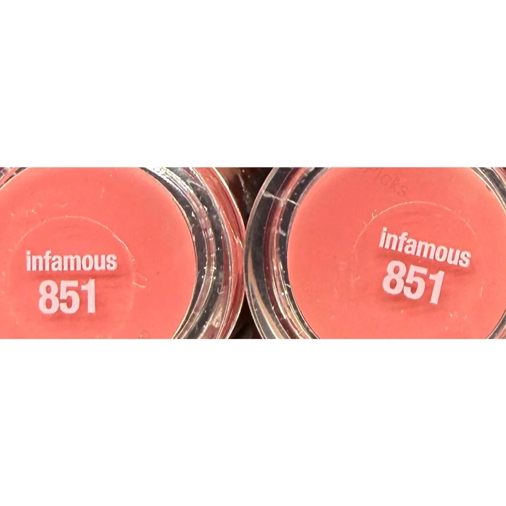 Lot of 2 Hard Candy Plumping Serum Lipstick Infamous 851 💄 Retired Color
